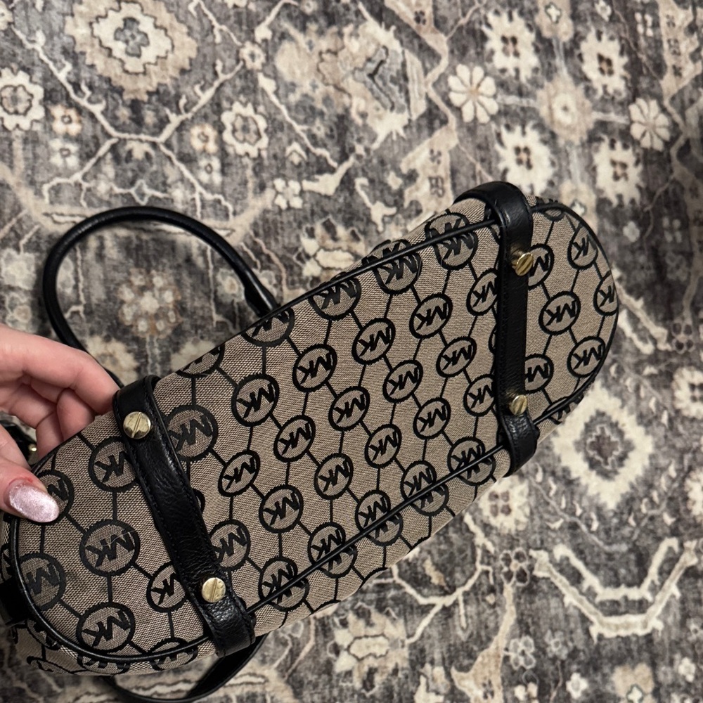 Michael Kors Tan and Black Satchel - Picture 6 of 6